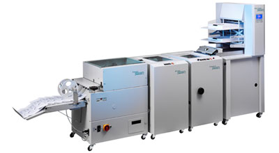 zgibanje, šivanje in razrez kataloga